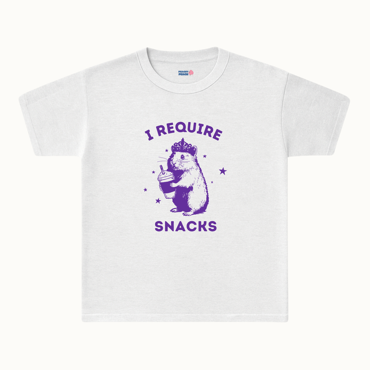 I require snacks