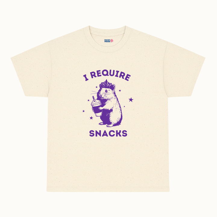 I require snacks