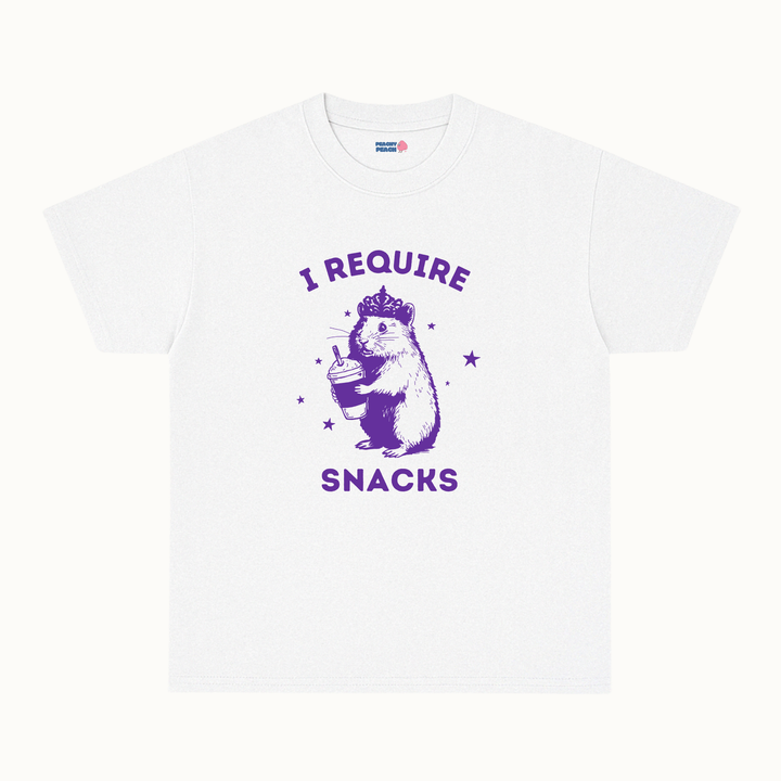 I require snacks