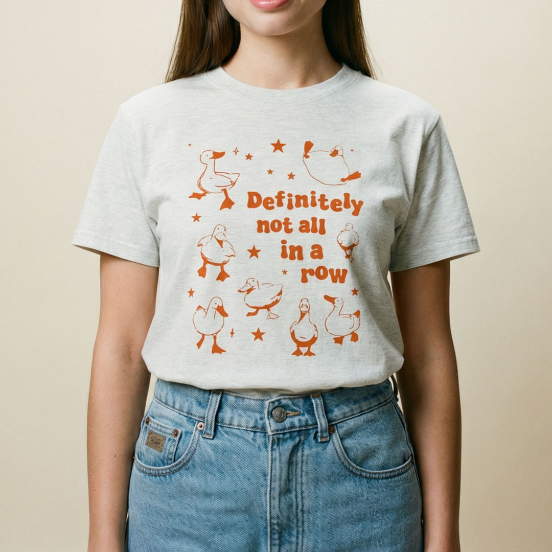 Definitely not all in a row