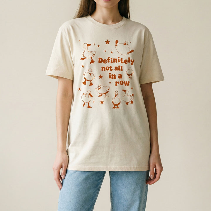 Definitely not all in a row