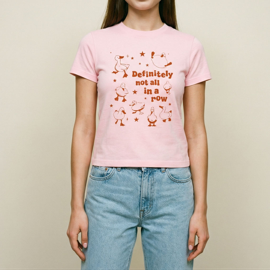 Definitely not all in a row