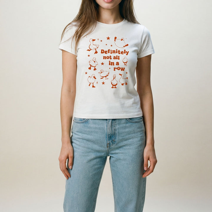 Definitely not all in a row